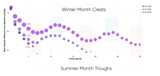 Seasonal Rhythms in Blood Pressure: What 25 Million RPM Measurements Reveal About Winter, Physiology, and Cardiovascular Risk